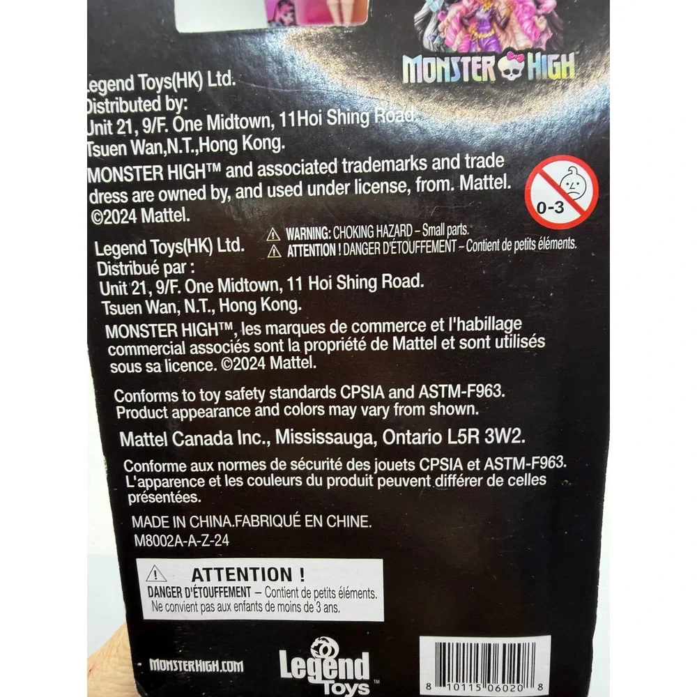 Monster High Mini Set‎ of 4 Clawdeen Draculaura Lagoona Frankie 2024 M8002A